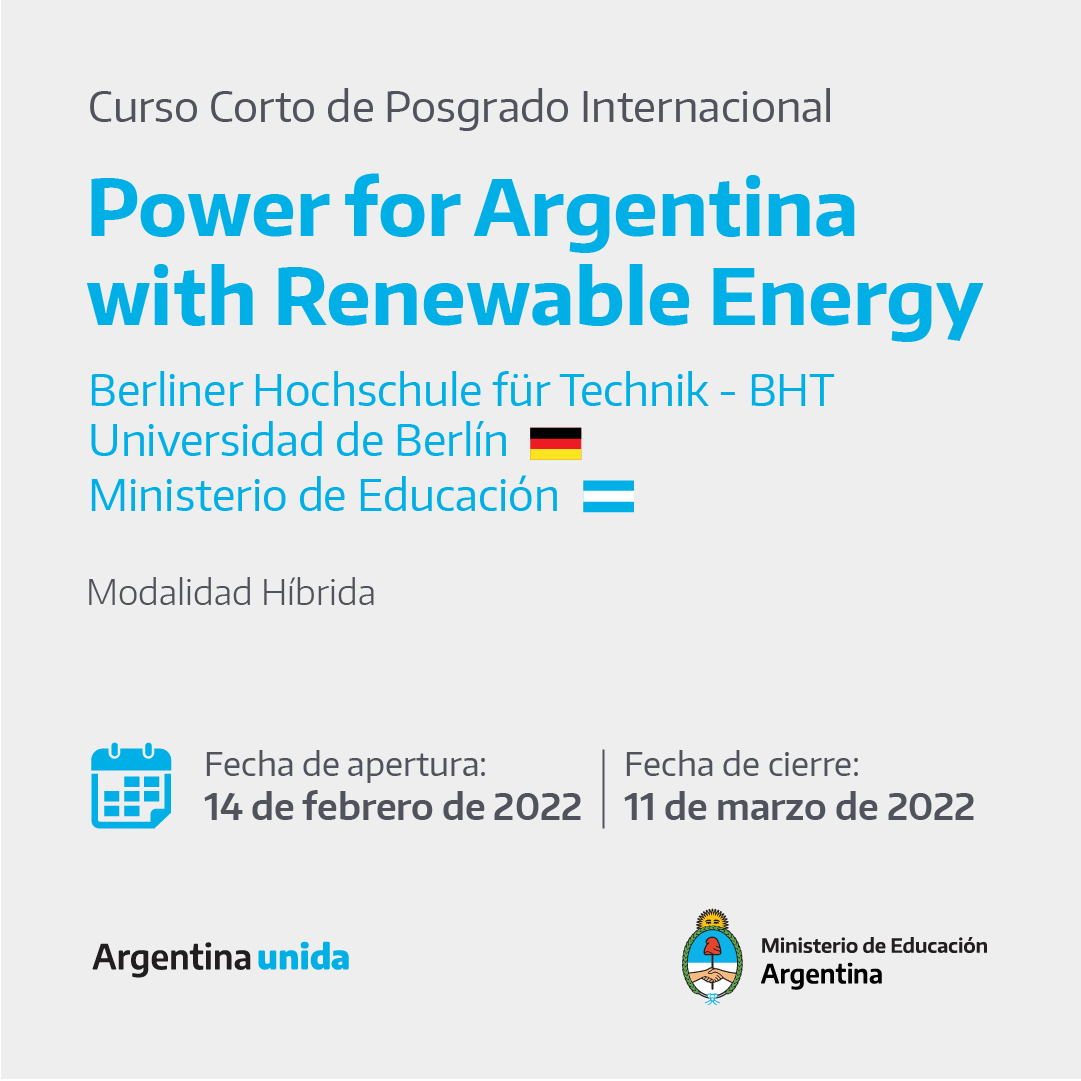 Power for Argentina with Renewable Energy
